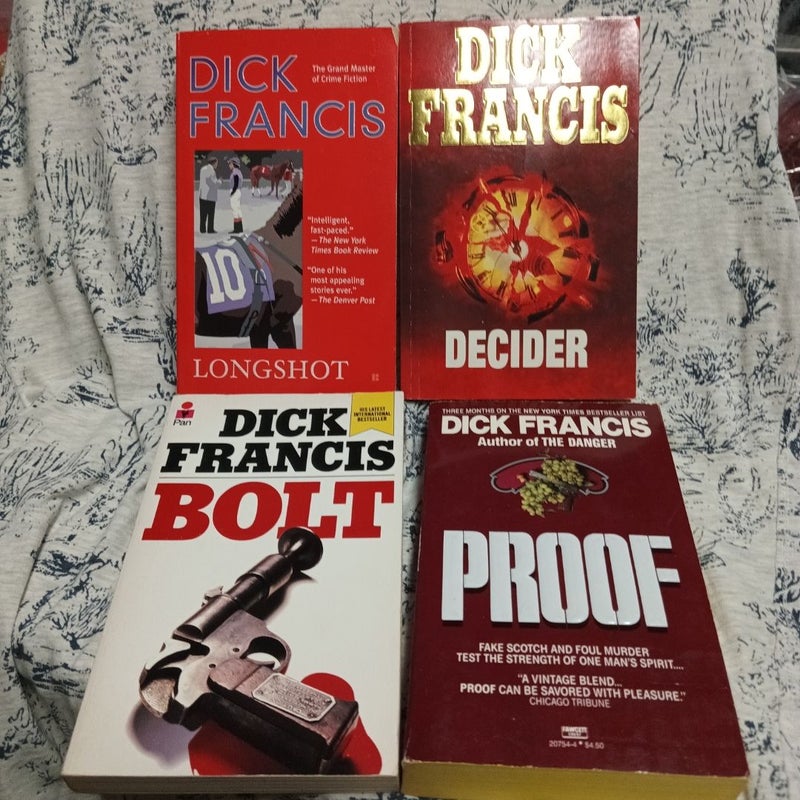 Lot of 4 Dick Francis books