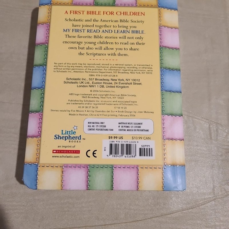My First Read and Learn Bible