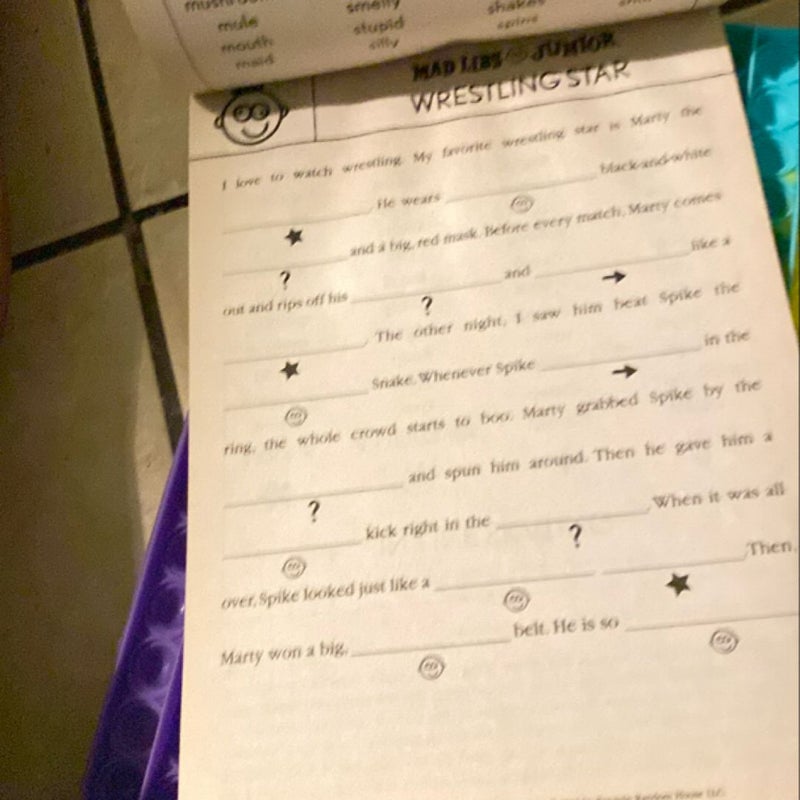 Sports Star Mad Libs Junior