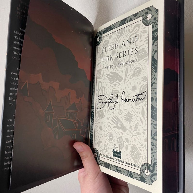 Flesh and Fire Series Bookish Box signed