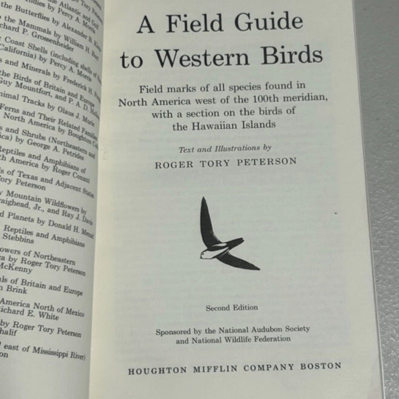 A Field Guide To Western Birds 