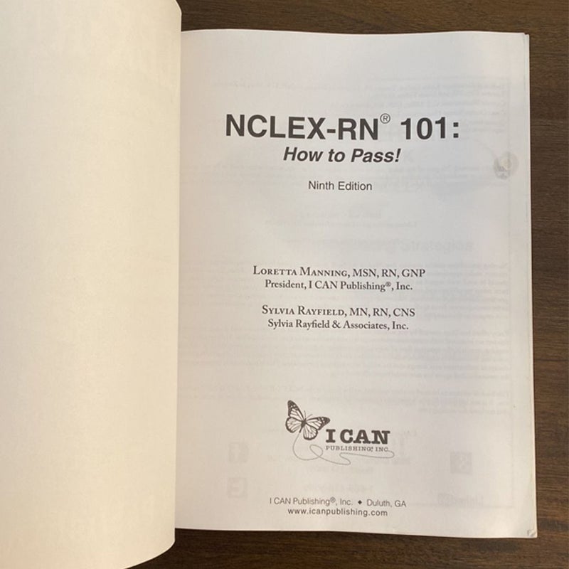 NCLEX-RN 101: How to Pass! 9th Edition