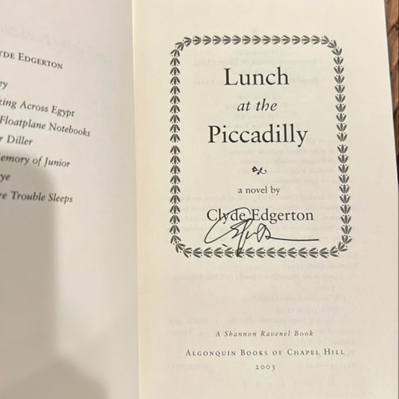 Lunch at the Piccadilly