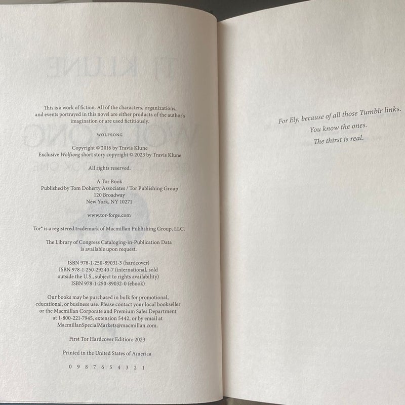 Wolfsong - Barnes & Noble Exclusive Edition 