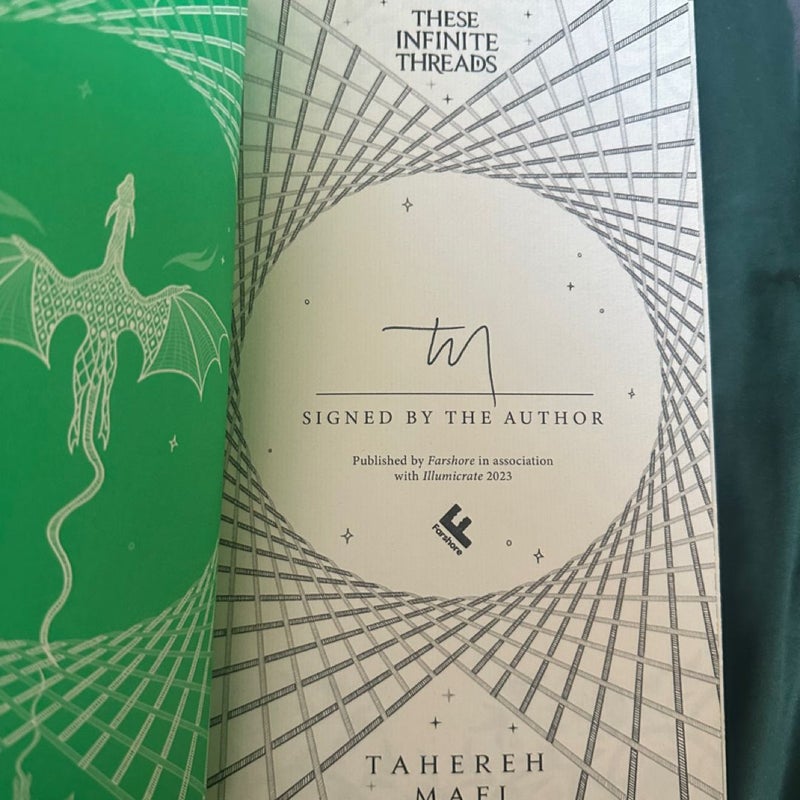 Illumicrate signed special edition These Infinite Threads sale Tahereh Mafi