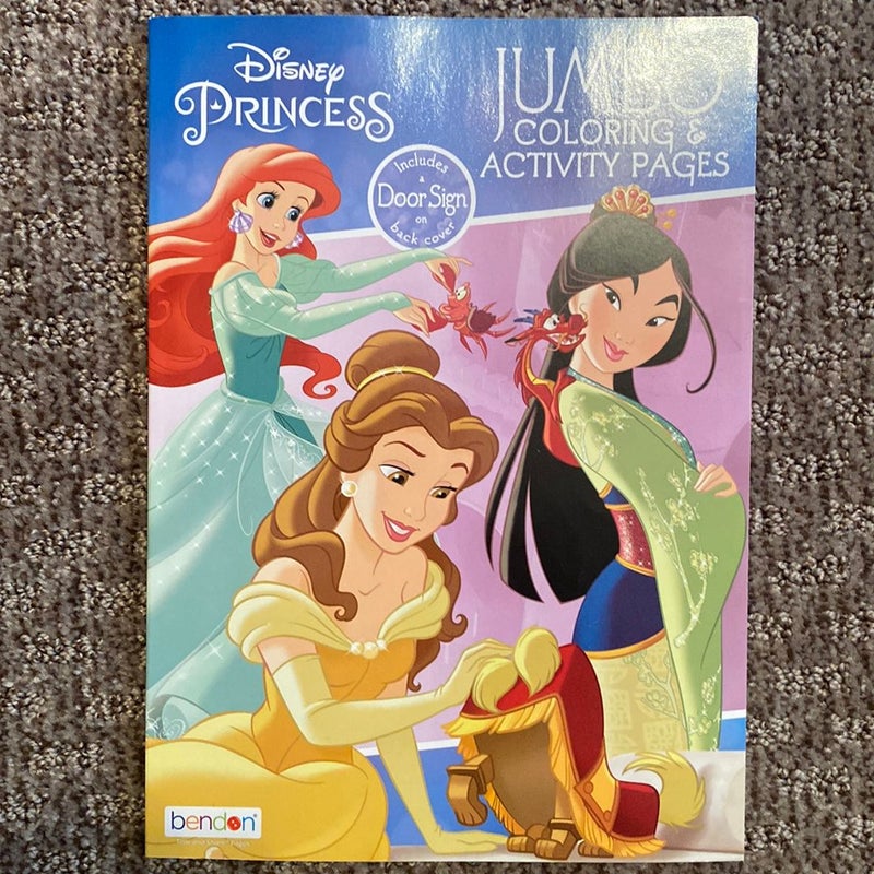 Disney Princess Jumbo Coloring and Activity Pages