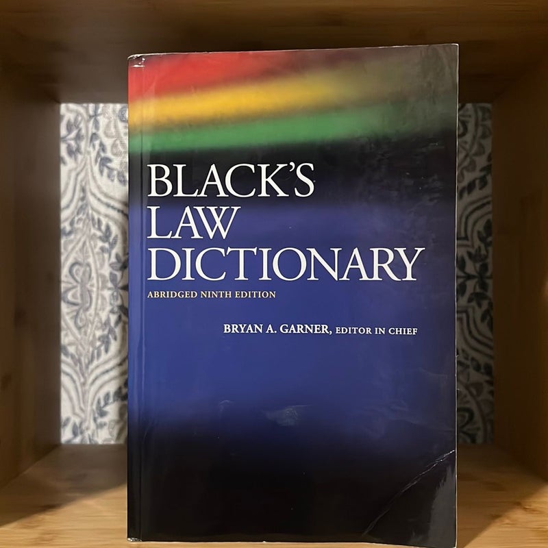 Black's Law Dictionary