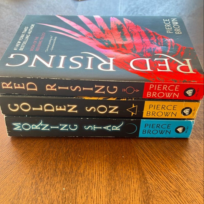 Red Rising trilogy, books 1-3