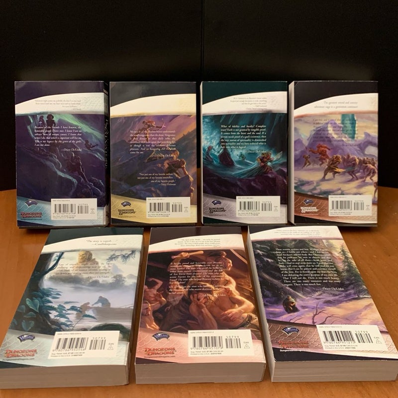 Legend of Drizzt 1-13: 4 Complete Series, Dark Elf, Icewind Dale, Legacy of the Drow, Paths of Darkness: Homeland, Exile, Sojourn, The Crystal Shard, Streams of Silver, The Halfling’s Gem, The Legacy, Starless Night, Siege of Darkness, Passage to Dawn, The Silent Blade, The Spine of the World, Sea of Swords