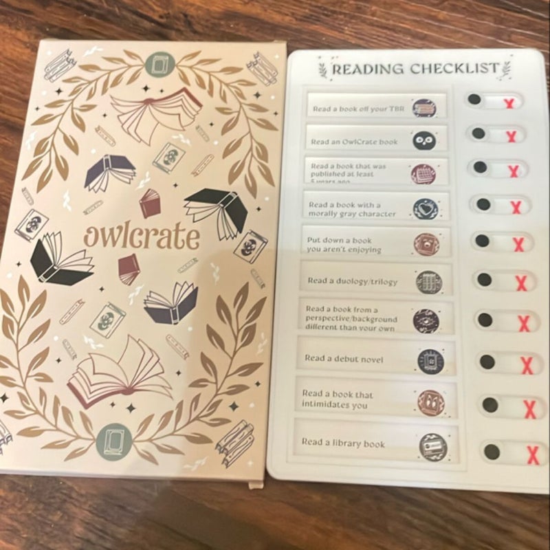 Owlcrate reading checklist