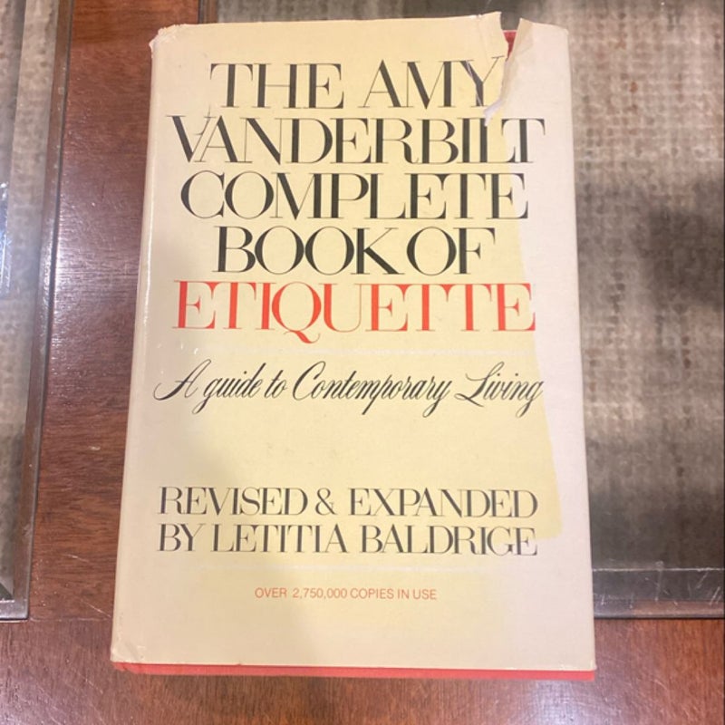 The Amy Vanderbilt Complete Book of Etiquette