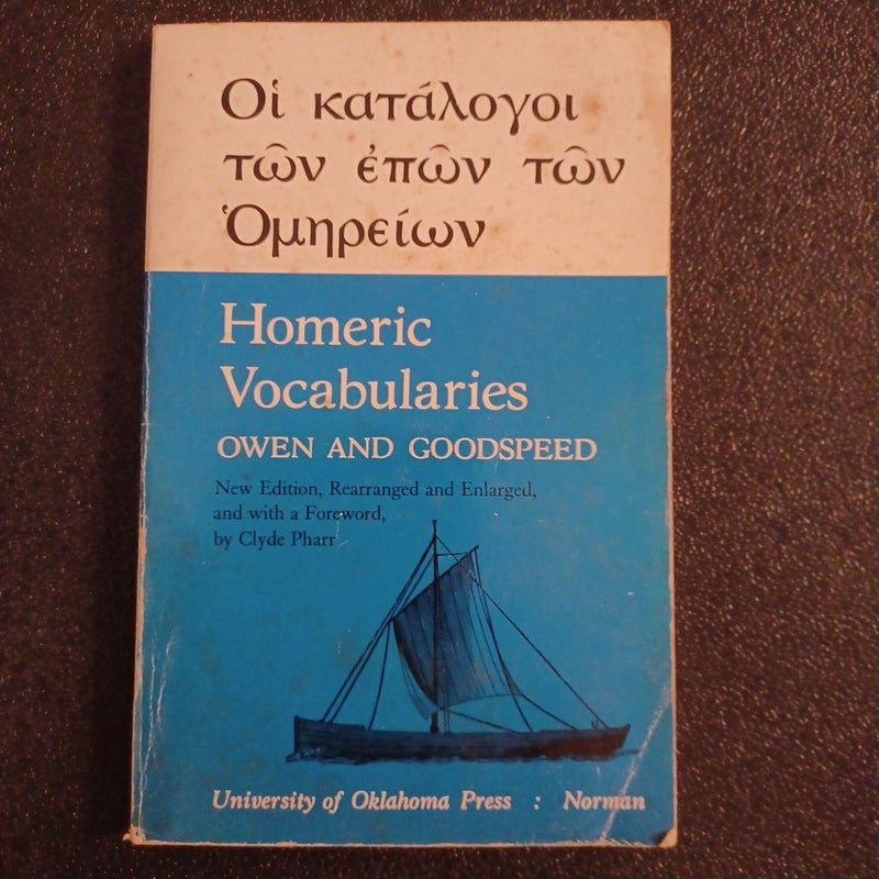 Homeric Vocabularies