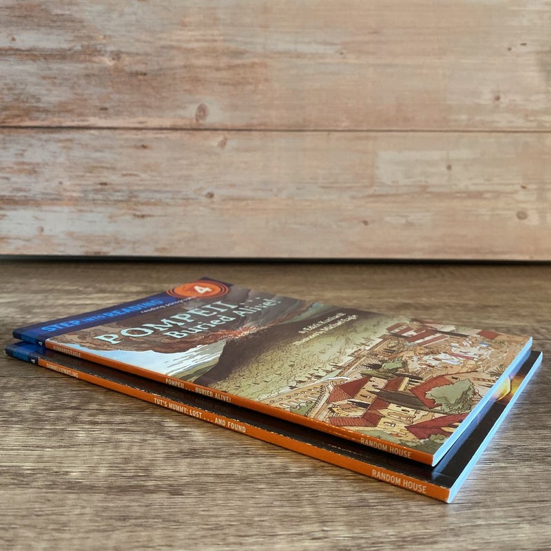 Step Into Reading Step 4 Bundle of 2: Pompeii…Buried Alive + Tut’s Mummy Lost..and Found