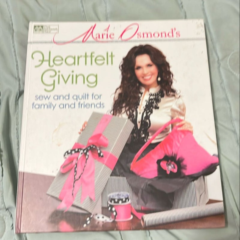 Marie Osmond's Heartfelt Giving