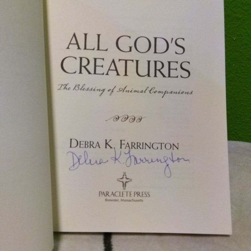 Signed - All God's Creatures