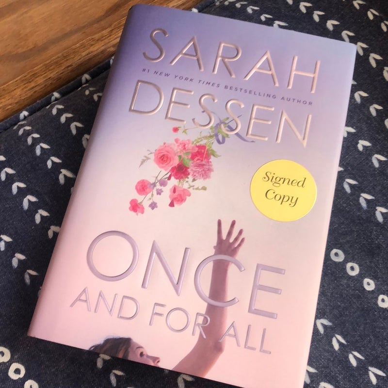 Once and for All Signed Sarah Dessen Book