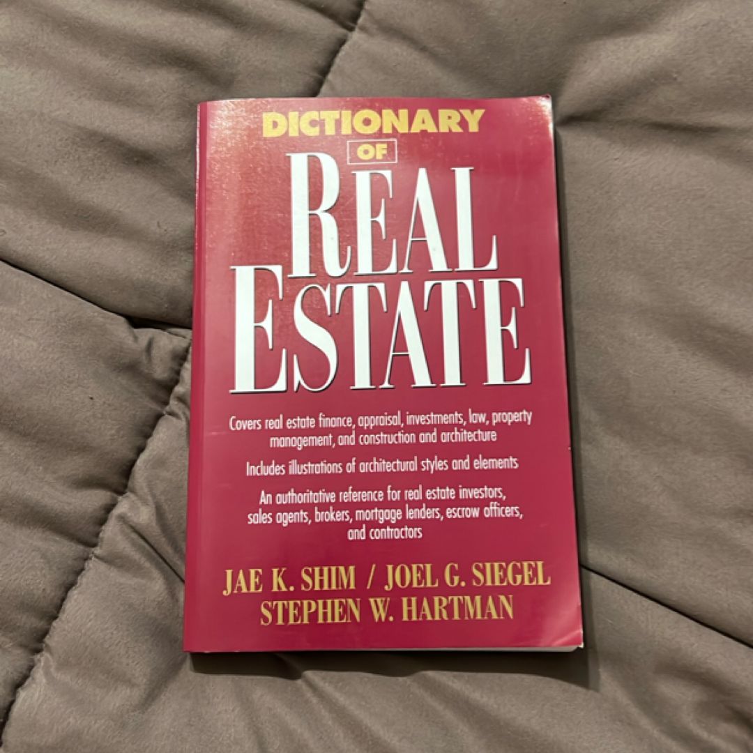 Dictionary of Real Estate