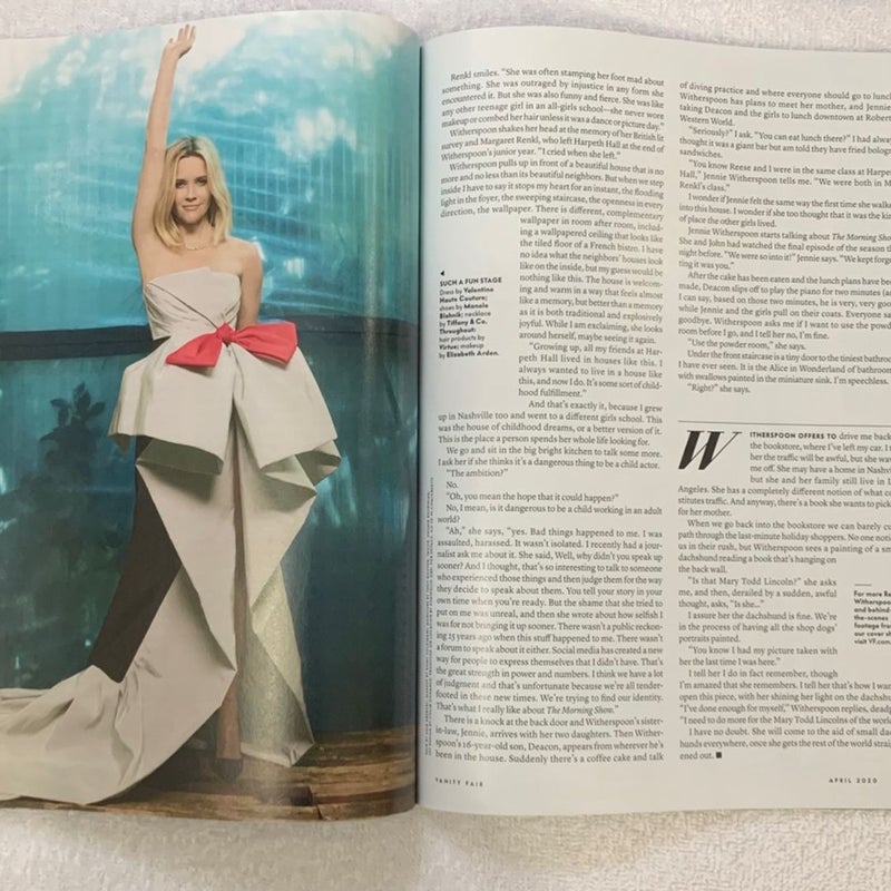  Vanity Fair Reese Witherspoon “ The Book of Reese” Issue April 2020 Magazine