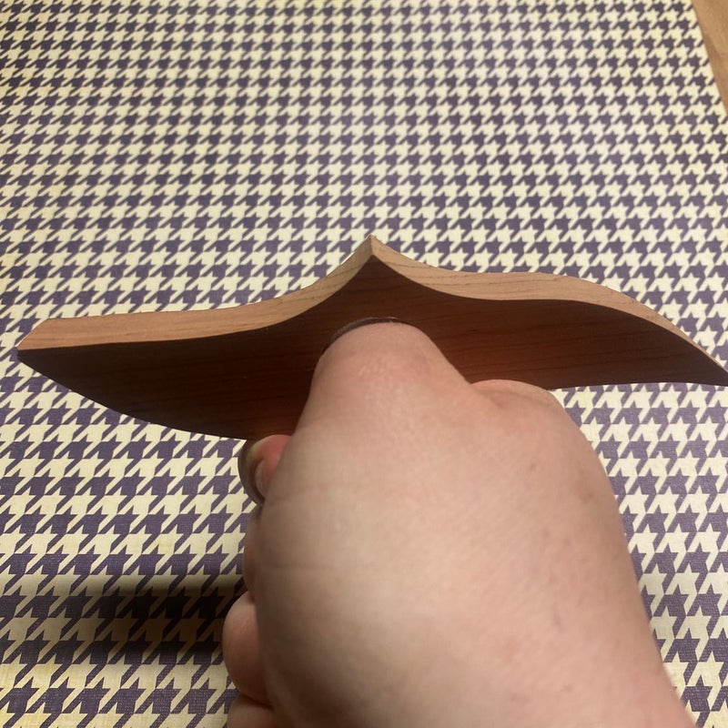 Cedar Page Holder with Thumb Hold