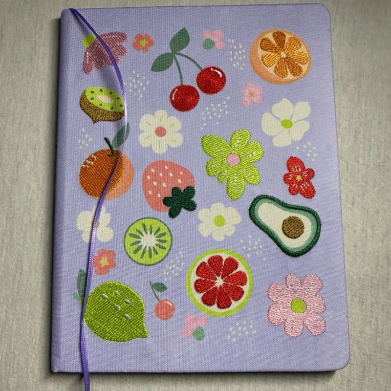 Embroidered sketch book 