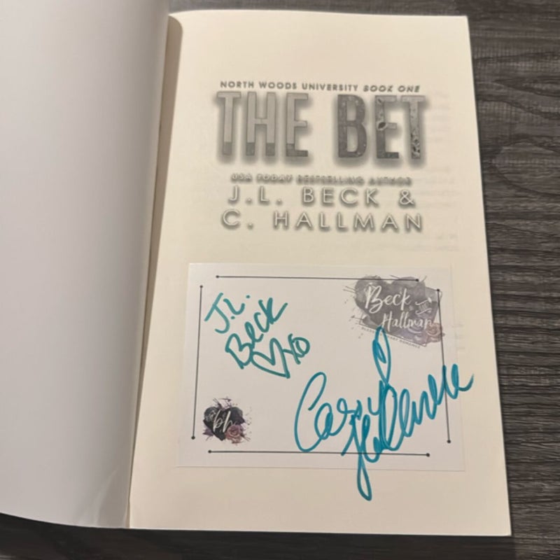 The Bet   SIGNED BY BOTH AUTHORS