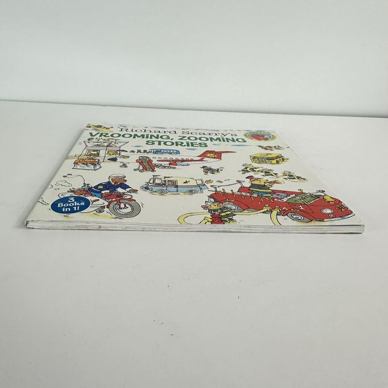 Richard Scarry’s Vrooming, Zooming Stories-3 Stories in 1 Book
