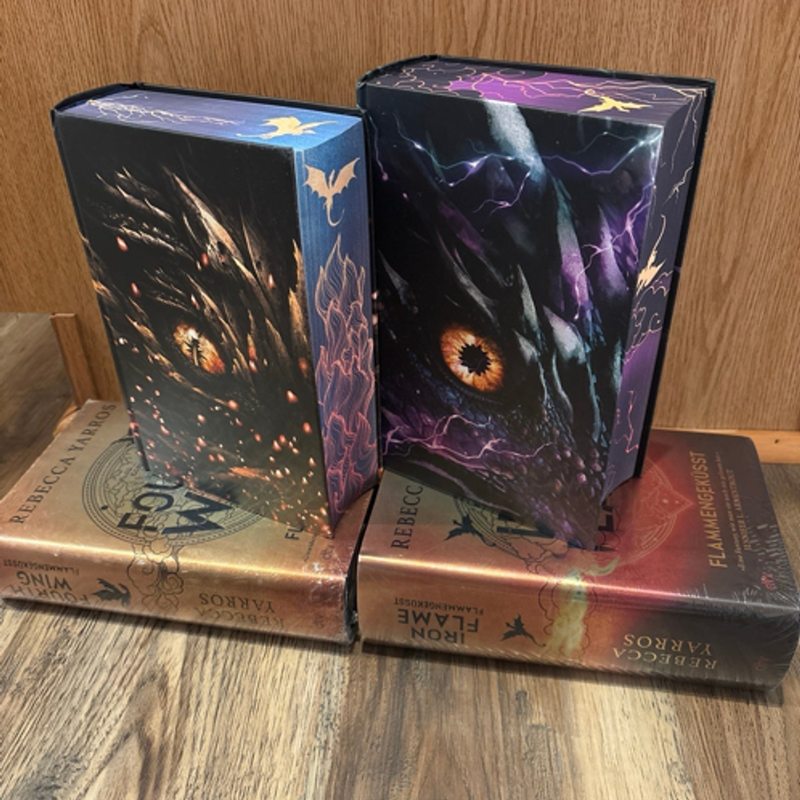 German special edition sprayed edges Fourth Wing Iron Flame Rebecca Yarros