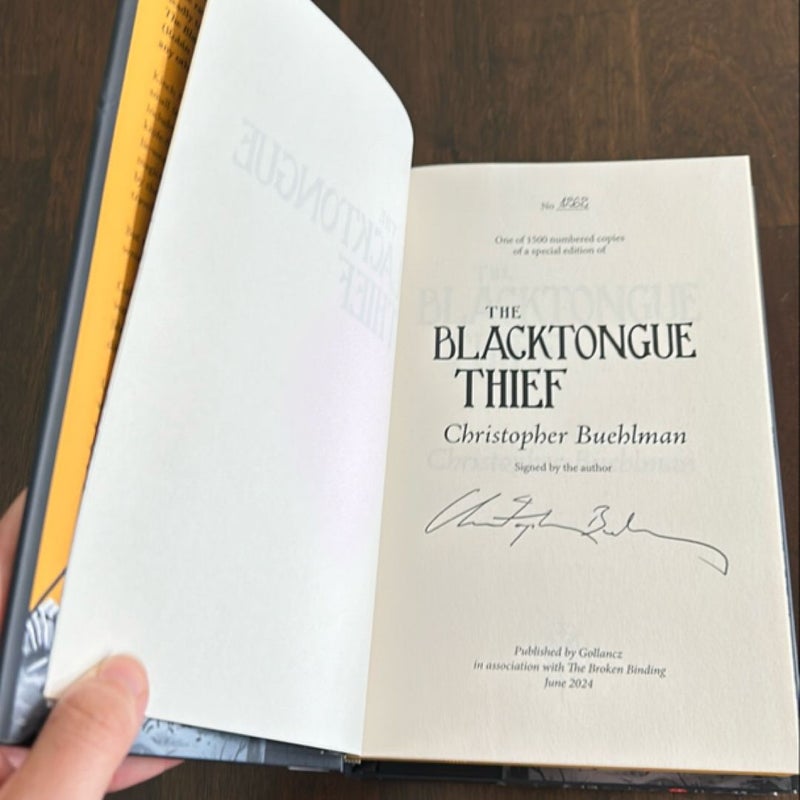 The Blacktongue Thief & The Daughter's War BROKEN BINDING SIGNED #1262