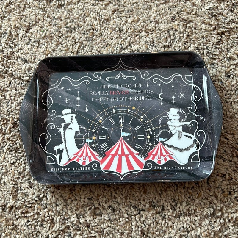 Night circus tea tray