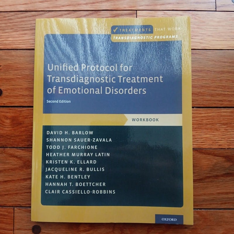 Unified Protocol for Transdiagnostic Treatment of Emotional Disorders