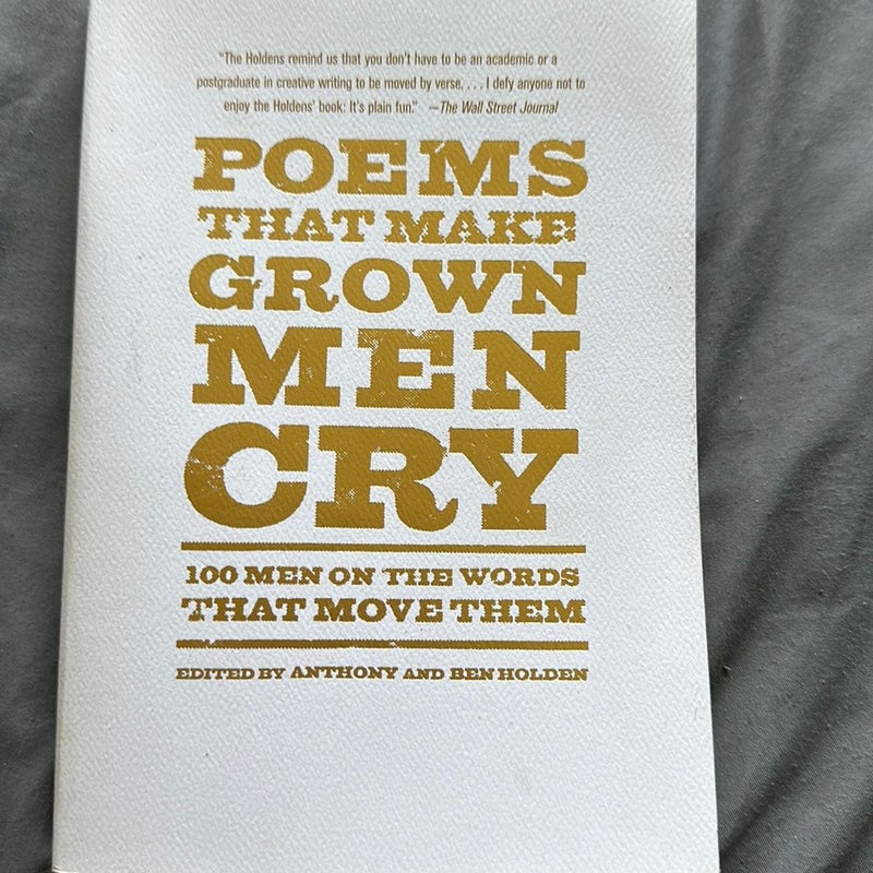 Poems That Make Grown Men Cry