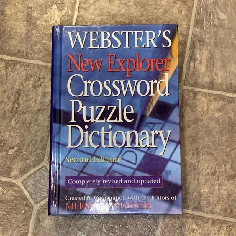 Webster’s New Explorer Crossword Puzzle Dictionary Second Edition Hardback Book