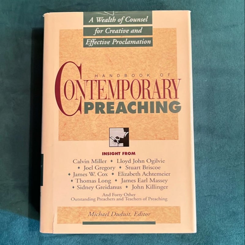 Handbook of Contemporary Preaching