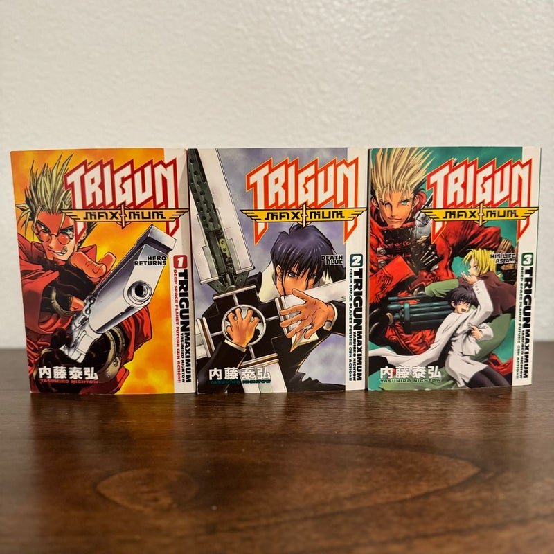 Trigun 1-2 & Trigun Maximum 1-14 Complete Sets • [Out of Print - English]