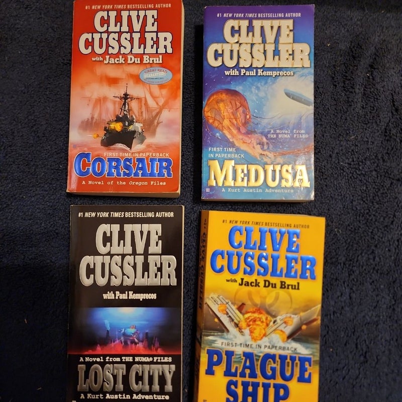 4 Clive Cussler Books