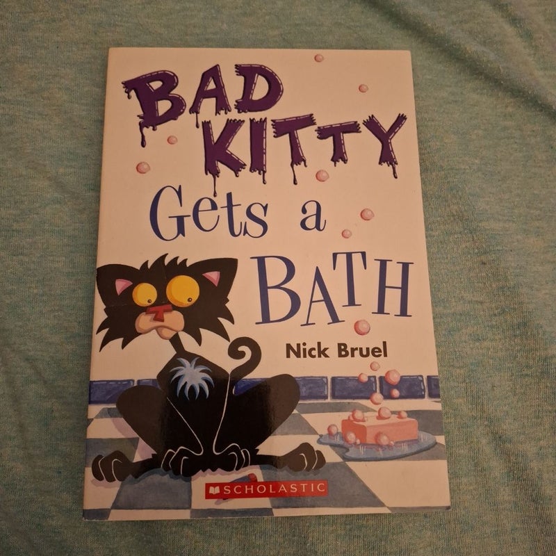 Bad kitty gets a bath