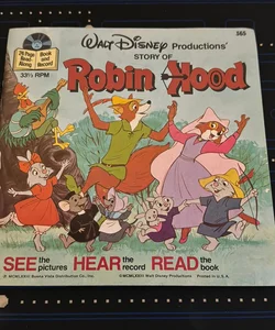 Story of Robin Hood Book and Record 33 1/3 RPM 