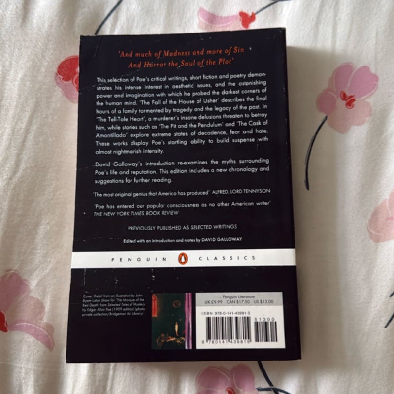 The Fall of the House of Usher and Other Writings