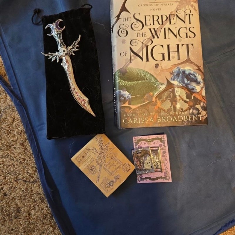 The Serpent and the Wings Like Night Illumicrate Dagger and Owlcrate Perfect Pairing Pin