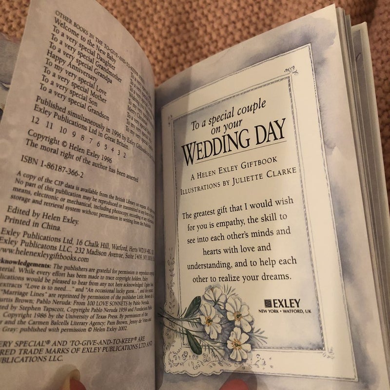To a Special Couple on Your Wedding Day
