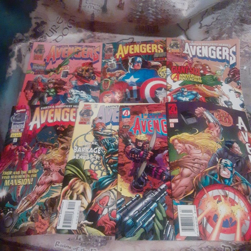 Avengers comic lot issues 396,397,398,399,400,401,402