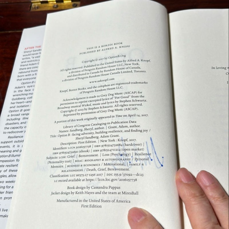 Option B (Double signed first ed.)