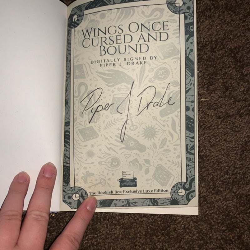 Bookish Box Special Edition Wings Once Cursed and Bound