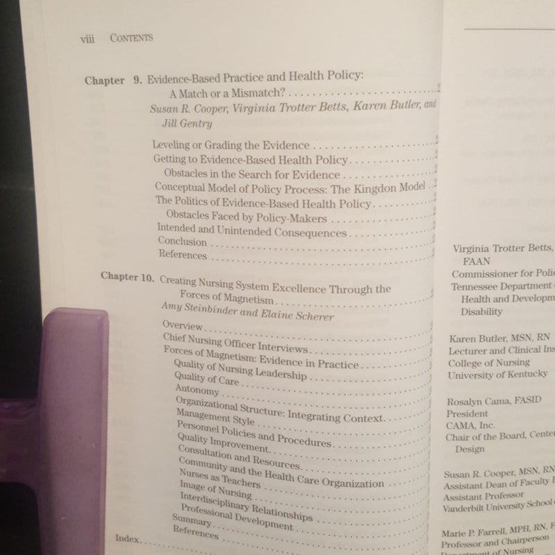 An Introduction to Evidence-Based Practice in Nursing and Health Care