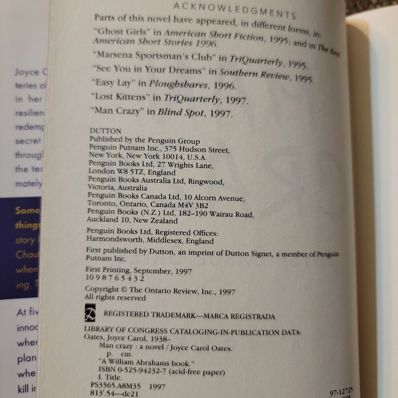 Man Crazy (First Printing)