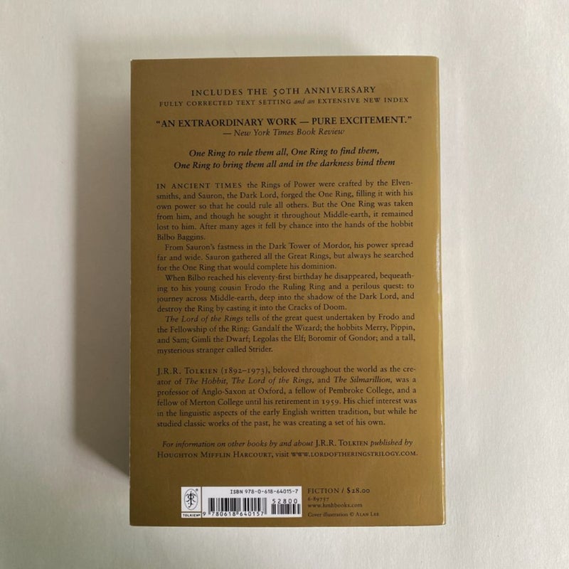 The Lord of the Rings; The Two Towers; The Return of the King; 50th Anniversary One-Volume Edition