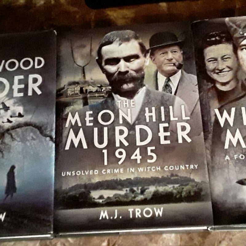 Lot of 3 Murder Books by M.J. Trow Hagley Wood, Meon Hill, Wigwam Murder 