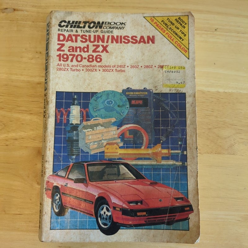 Car Owners Datsun Nissan Chilton Book Company Repair snd and Tune Up Guide