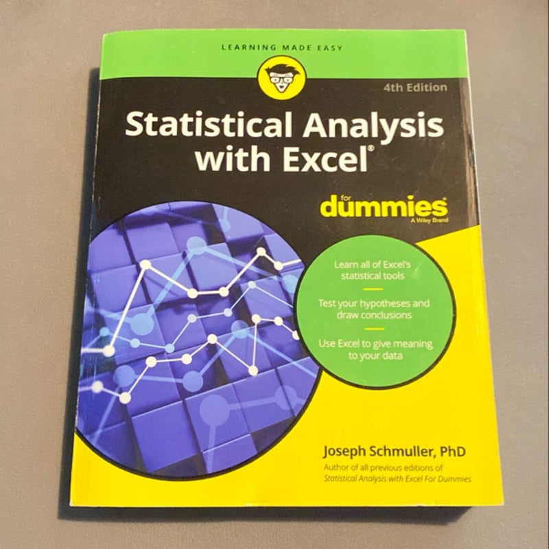 Statistical Analysis with Excel for Dummies®