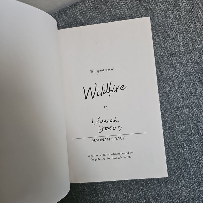 Probably Smut edition of Wildfire by Hannah Grace